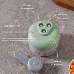 Máy Xay Tỏi Ớt Cầm Tay Mishio MK463 - Xoay tay siêu bền, dễ tháo lắp vệ sinh