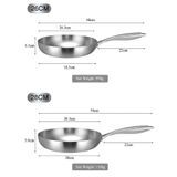  Chảo Inox đáy từ 3 Lớp Mishio (Size 22, 24, 26, 28, 30cm) MK433, MK434, MK435, MK436, MK437 – Đúc Nguyên Khối, Đáy Từ, An Toàn Vượt Trội 