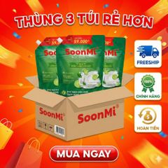 Nước Rửa Chén Soonmi Hương Chanh 1.2kg & 3kg - Sạch Bong Kin Kít, An Toàn Da Tay