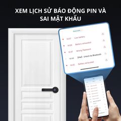 Khóa Cửa Thông Minh Kachi MK43 – Mở Khóa App Tuya + Vân tay + Chìa khóa + Mã số