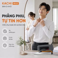 Bàn ủi khô Kachi MK423 1000W - Là phẳng mọi nếp nhăn, an toàn cho mọi loại vải