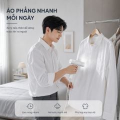 Bàn ủi hơi nước cầm tay Kachi MK464 1400W | Ủi nhanh, nhỏ gọn