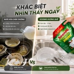 Nước rửa chén hương Quế Soonmi túi lớn 4KG - Dung tích 3.8L MK