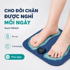Thảm Massage Chân Xung Điện Kachi MK424 Pin Sạc - Giảm Đau Mỏi, Cải Thiện Tuần Hoàn Máu