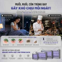 ĐÈN BẮT MUỖI VÀ DIỆT CÔN TRÙNG CAO CẤP KACHI (MODEL MK457 / MK458 / MK459 / MK460) – CÔNG NGHỆ BẪY ÁNH SÁNG KÉP DUAL LIGHT TRAP, AN TOÀN TUYỆT ĐỐI
