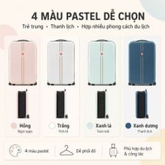 Vali Du Lịch Xếp Gọn MK355 20 Inch– Gọn Khi Cất, Tiện Khi Đi