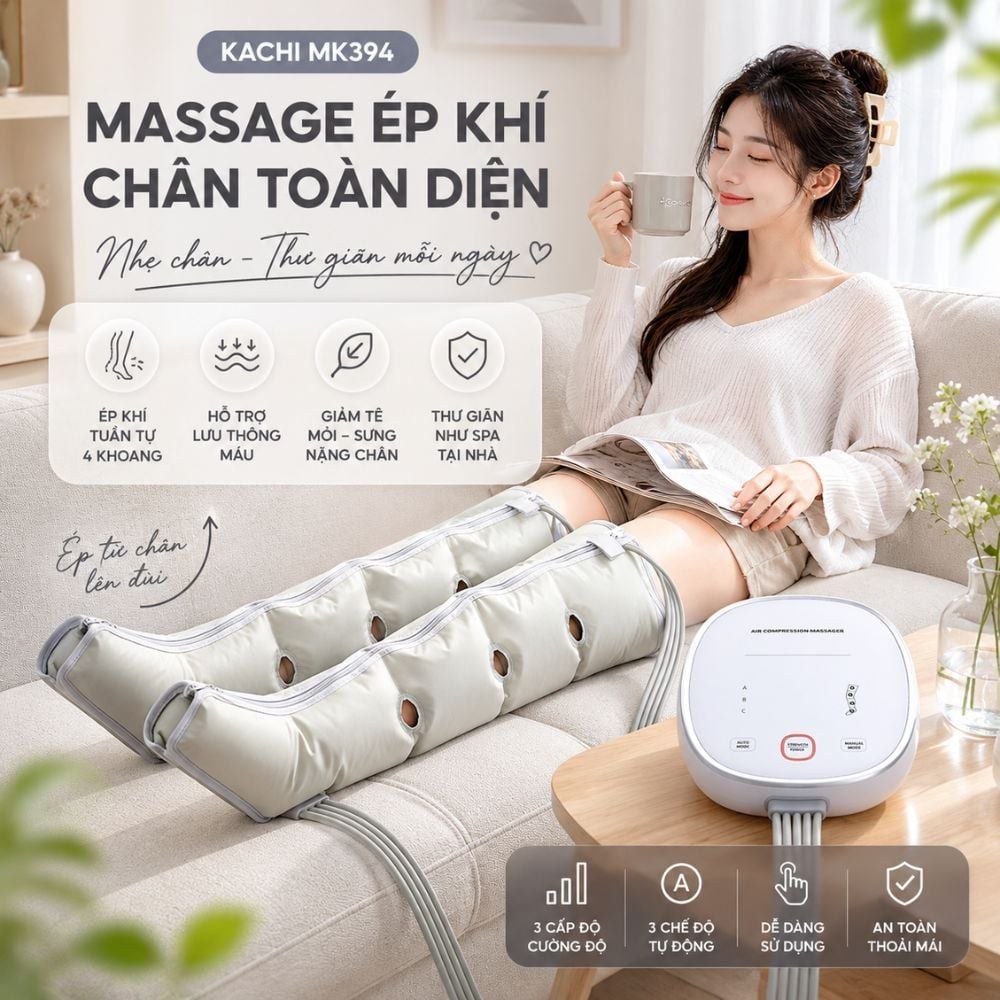 Máy nén ép trị liệu suy giãn tĩnh mạch chân Kachi MK394