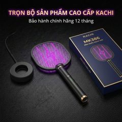 Đèn muỗi có chức năng vợt muỗi Kachi MK386 với đế sạc tích hợp