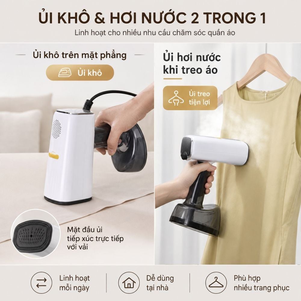 Hình ảnh chi tiết: Bàn Ủi Hơi Nước Hút Giữ Vải Kachi MK475 – Giữ Vải Ổn Định, Ủi Phẳng Dễ Hơn