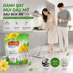 Nước Lau Sàn Soonmi 3kg Dạng Túi - Sạch Bóng, Khử Khuẩn, Thơm Mát MK