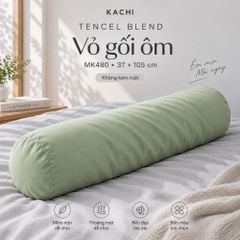 Vỏ gối nằm và vỏ gối ôm Kachi Tencel Blend 50x70cm MK476 MK480 – 4 màu tùy chọn