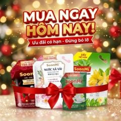 Combo Sạch thơm: Nước giặt + Nước xả + Nước lau sàn Tặng thêm nước rửa chén