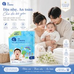 Nước Giặt Cho Bé Dr. Cleany 2kg - Dịu Nhẹ, An Toàn Cho Da Nhạy Cảm | Công Nghệ Hàn Quốc MK