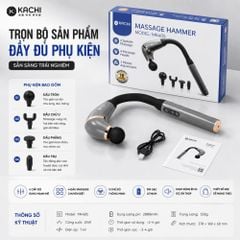 Gậy Massage Kachi MK405 – Súng Massage Cầm Tay Có Tay Nối Dài, Thư Giãn Sâu Từng Nhóm Cơ