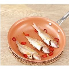 Chảo Chống Dính Đáy Từ Mishio (Size 20, 25, 30cm) MK430 MK431 MK432 - Chống Dính Gốm Cao Cấp, An Toàn Sức Khỏe, Dùng Cho Mọi Loại Bếp