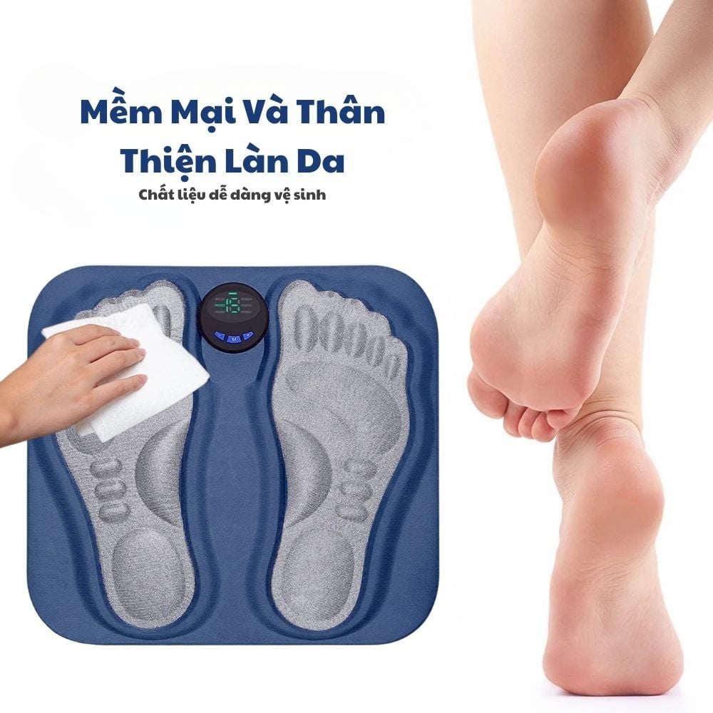 Thảm Massage Chân Xung Điện Kachi MK424 Pin Sạc - Giảm Đau Mỏi, Cải Thiện Tuần Hoàn Máu