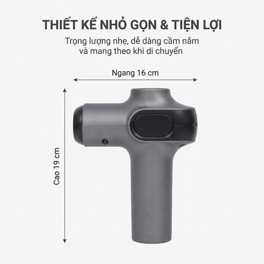 Máy massage cầm tay Kachi MK377 với 9 cấp độ rung