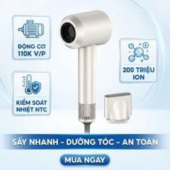 Máy Sấy Tóc Tốc Độ Cao Kachi ION (110.000 vòng/phút) - Sấy Nhanh, Chăm Sóc Tóc Ion Âm, Kiểm Soát Nhiệt NTC