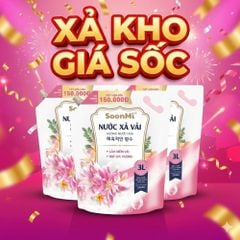 Nước Xả Soonmi 3kg: Bí Quyết Quần Áo Mềm Mại, Ngát Hương Suốt 3 Tuần MK