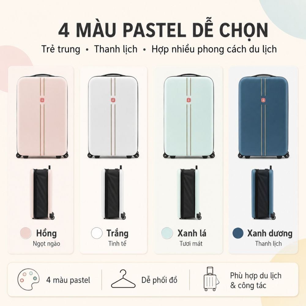 Vali Du Lịch Xếp Gọn MK356 24 Inch – Gọn Khi Cất, Tiện Khi Đi