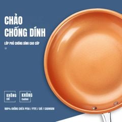 Chảo Chống Dính Đáy Từ Mishio (Size 20, 25, 30cm) MK430 MK431 MK432 - Chống Dính Gốm Cao Cấp, An Toàn Sức Khỏe, Dùng Cho Mọi Loại Bếp