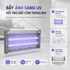 ĐÈN BẮT MUỖI VÀ DIỆT CÔN TRÙNG CAO CẤP KACHI (MODEL MK457 / MK458 / MK459 / MK460) – CÔNG NGHỆ BẪY ÁNH SÁNG KÉP DUAL LIGHT TRAP, AN TOÀN TUYỆT ĐỐI