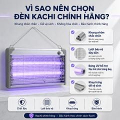 ĐÈN BẮT MUỖI VÀ DIỆT CÔN TRÙNG CAO CẤP KACHI (MODEL MK457 / MK458 / MK459 / MK460) – CÔNG NGHỆ BẪY ÁNH SÁNG KÉP DUAL LIGHT TRAP, AN TOÀN TUYỆT ĐỐI