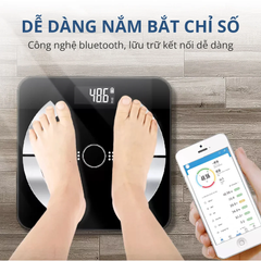 Cân Điên Tử Bluetooth Phân Tích Chỉ Số Cơ Thể Kachi MK223