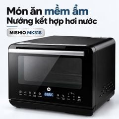 Lò Chiên Không Dầu Kết Hợp Hơi Nước Mishio MK318 20 Lít