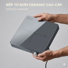 Bếp Từ Đơn Mishio MK448 Công Suất 2000W - Mặt Kính Kanger Hạng A