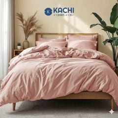 Bộ Drap Lụa Tencel 100% – Mát Lạnh, Mềm Mịn (Size 1m6/1m8 – Bọc Nệm Dày Tới 30cm) MK Kachi