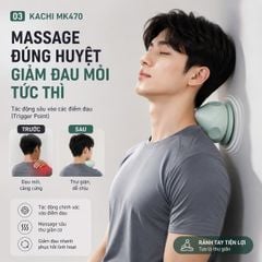 Máy Massage Cổ Vai Gáy Hít Tường Kachi MK470 - Bóng massage huyệt đạo lưng vai