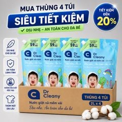 Nước Giặt Cho Bé Dr. Cleany 2kg - Dịu Nhẹ, An Toàn Cho Da Nhạy Cảm | Công Nghệ Hàn Quốc MK