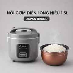 Nồi Cơm Điện Lòng Niêu Mishio MK410 – Dung tích 1 Lít 5