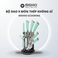 Bộ dao 9 món thép không gỉ cao cấp MK MishioxScooking
