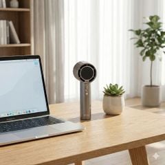 Quạt cầm tay mini Kachi MK400 pin khoẻ 100 cấp độ gió