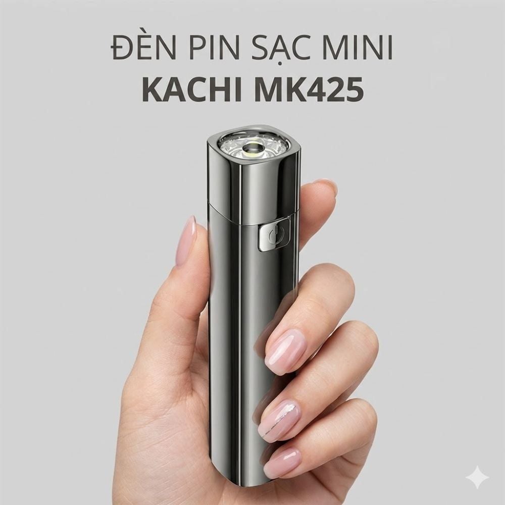 Hình ảnh chi tiết: Đèn Pin Sạc Đa Năng Kachi MK425: Soi Rọi Mọi Hành Trình, Bừng Sáng Mọi Cuộc Vui