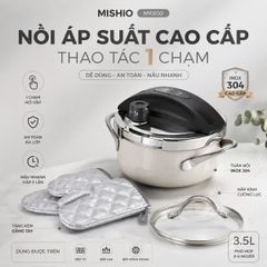 Nồi Áp Suất Đáy Từ Mishio MK500 (3.5L) – Tối Giản Thao Tác, Tối Ưu Thời Gian