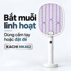 Vợt Bắt Muỗi Tự Động Kachi MK462 – Tích Hợp Đèn Bắt Muỗi, Màn Hình LED Thông Minh