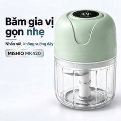 Máy Xay Tỏi Ớt Mini Chạy Pin Mishio MK420