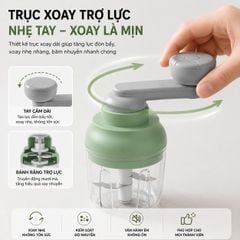 Máy Xay Tỏi Ớt Cầm Tay Mishio MK463 - Xoay tay siêu bền, dễ tháo lắp vệ sinh
