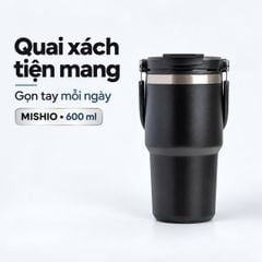 Ly Giữ Nhiệt inox 304 không gỉ sét kèm quai xách và ống hút size 600ml và 900ml MK