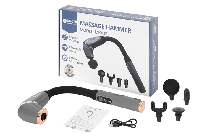 Gậy Massage Kachi MK405 – Súng Massage Cầm Tay Có Tay Nối Dài, Thư Giãn Sâu Từng Nhóm Cơ