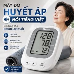 Máy đo huyết áp bắp tay Kachi JN-163B MK | Trợ lý AI đọc kết quả tiếng Việt | Hỗ trợ người cao tuổi mắt kém