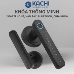 Khóa Cửa Thông Minh Kachi MK43 – Mở Khóa App Tuya + Vân tay + Chìa khóa + Mã số