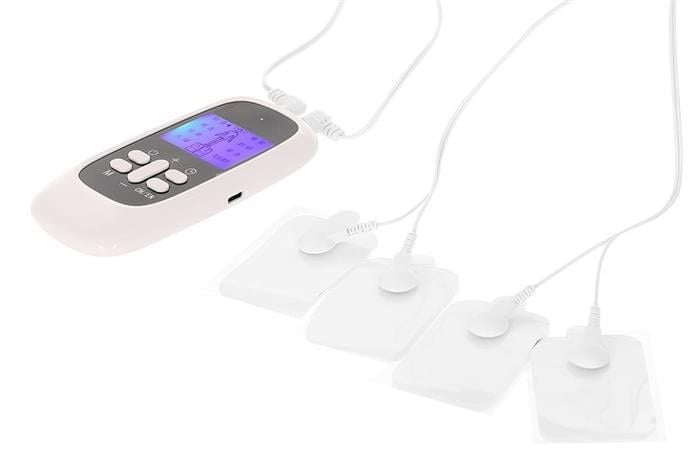 Máy Massage Xung Điện 4 Miếng Dán, 15 Mức Cường Độ, 8 Chế Độ, Giảm Đau Nhức, Tăng Cường Tuần Hoàn Máu Kachi MK46