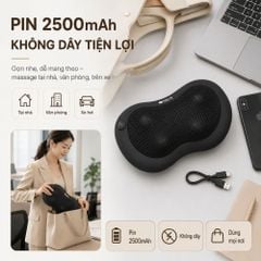 Gối massage không dây Kachi dòng cao cấp MK343 - New