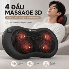 Gối massage không dây Kachi dòng cao cấp MK343 - New