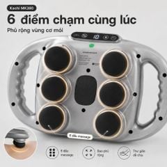 Máy Massage 6 Đầu Rung Kachi MK390 Chạy Pin - Giải Pháp Thư Giãn Tối Ưu Cho Cơ Thể