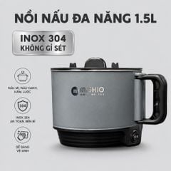 Nồi Lẩu Điện Mini 1.5L Mishio MK392 600W lòng nồi inox 304 không gỉ sét